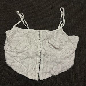 Wild Fable White Textured Top